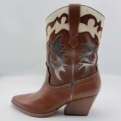 #6 - #11 Womens Leather Dress Boots Purple Ladies Pointed Toe Ankle Boots SGS
