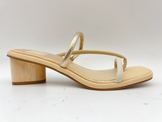One Strap Ladies Summer Slippers Gold / Beige Soft Comfortable Slippers
