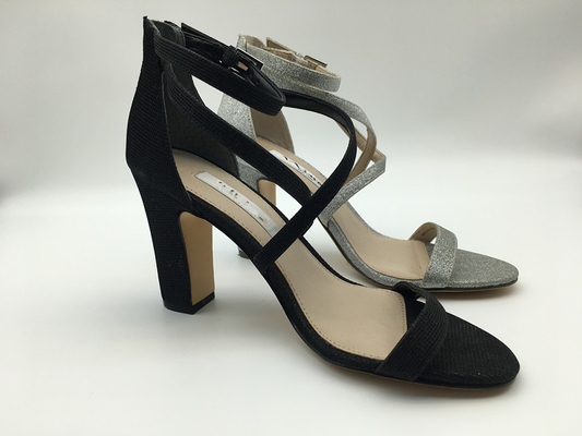 SGS Leather Open Toe Sandals Women'S Single Strap Sandals With YKK Nylon Zipper