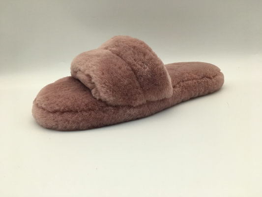 Stylish Womens Warm Winter Slippers Non Slip Pink Fleece Slippers