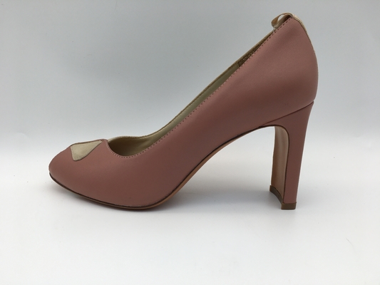 Suede Womens Leather Dress Shoes ODM OEM With Peep Toe Heels