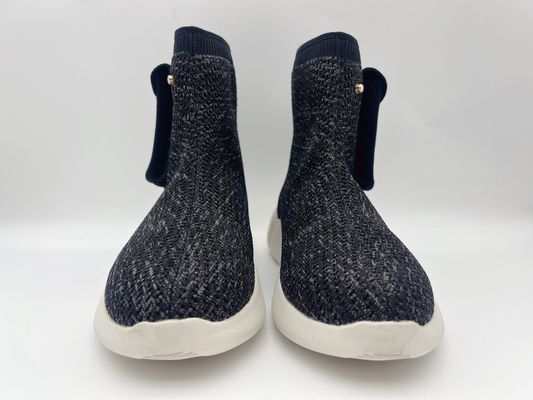 Women'S Black Slip Resistant Work Shoes Navy Mix Comfortable