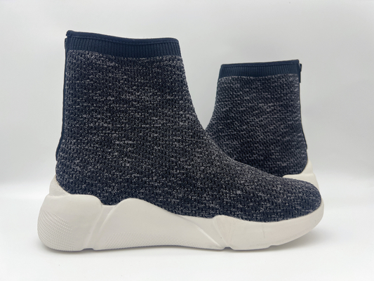 Women'S Black Slip Resistant Work Shoes Navy Mix Comfortable