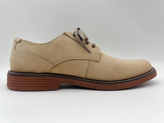 Lt Tan Womens Leather Slip Resistant Work Shoes Soft ODM / OEM