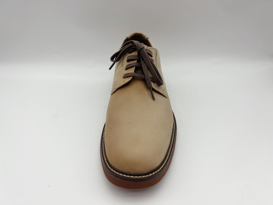 Lt Tan Womens Leather Slip Resistant Work Shoes Soft ODM / OEM