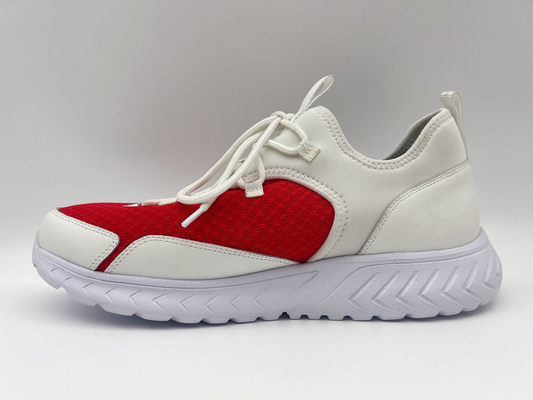 Red Blue Womens Leisure Shoes Soft Nappa Pu With One Unit Rubber Outsole