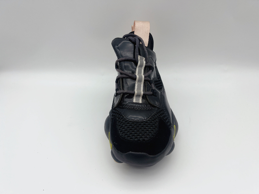 Black Ladies High Top Basketball Shoes Slip Resistant ODM / OEM