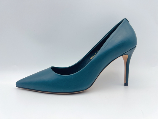 Navy Women Pumps Shoes Pointed Toe Closed Toe With 5cm Stiletto