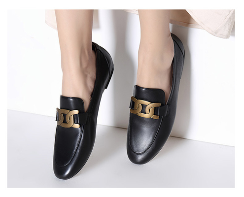 SGS Womens Leisure Shoes Durable Stylish Cow Leather Shoes