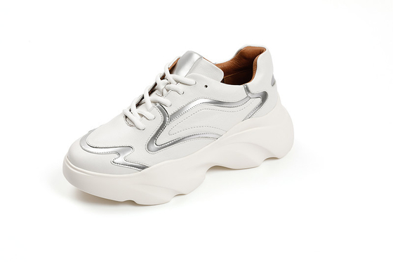 Ladies Athletic Sports Shoes Custom Platform Black Non Slip Shoes