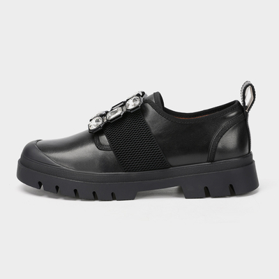 Black Flat For Women New Styles Office Lady Shoe , Casual Mary Jane Flat Shoe