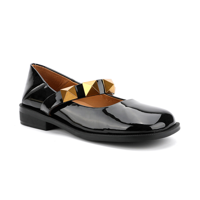 Non Slip Women Flat Leather Shoes , Ladies Beautiful Women Mary Jane Shoes