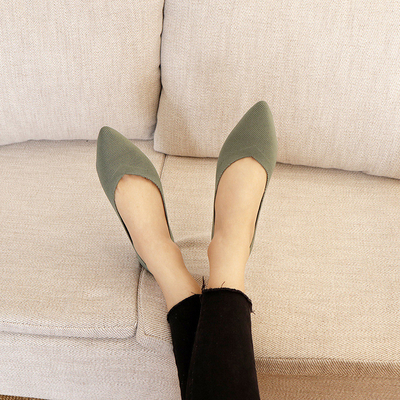 Soft Soled Woven Shoes 2022 Breathable Simple Flat Shoes Women'S New Style