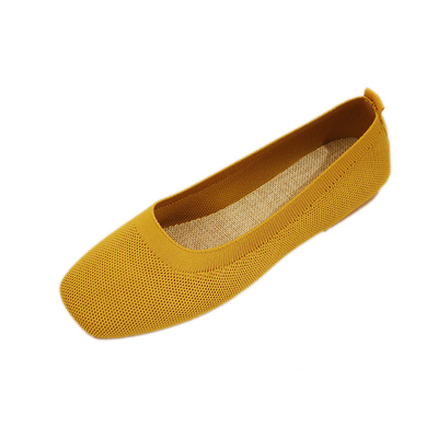 Knitted Round Head Flat Bottomed Daily All Match Women'S Loafers Lady Flats Shoes