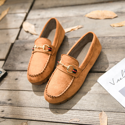 Warm Women's Casual Loafers Soft Bottom Plus Velvet Flat Shoes New Styles