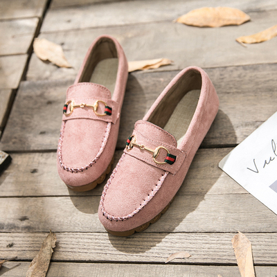 Warm Women's Casual Loafers Soft Bottom Plus Velvet Flat Shoes New Styles