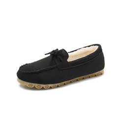 Flat Beef Tendon Plus Velvet Casual Ladies Cotton Shoes Lazy