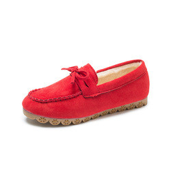 Flat Beef Tendon Plus Velvet Casual Ladies Cotton Shoes Lazy