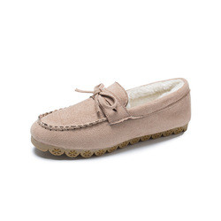 Flat Beef Tendon Plus Velvet Casual Ladies Cotton Shoes Lazy