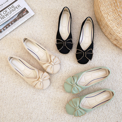 Soft Soled Knitted Casual Walking Shoes , Lightweight Comfortable Flat Sandals