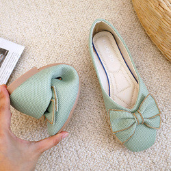 Soft Soled Knitted Casual Walking Shoes , Lightweight Comfortable Flat Sandals
