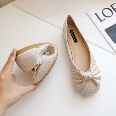 White Rubber Eva Fabric Foam Ballerina Flats Shoes Sofit Always Comfort For Women