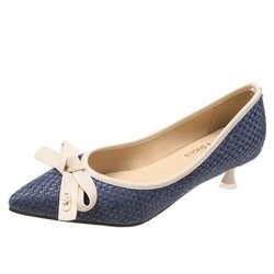Pointed Head Lady Shallow Mouth Business Elegant High Heeled Shoes Patchwork Color