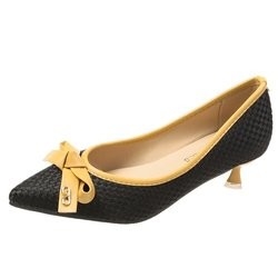 Pointed Head Lady Shallow Mouth Business Elegant High Heeled Shoes Patchwork Color