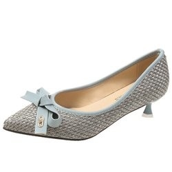 Pointed Head Lady Shallow Mouth Business Elegant High Heeled Shoes Patchwork Color