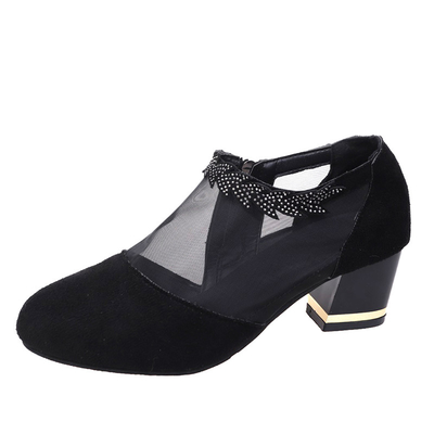 Gauze Sexy Ladies Sandals Anti Slip Wear Resistant Thick Heel Wedge Platform
