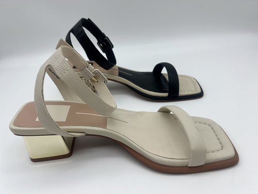 Stylish One Strap Womens Sandals , Leather Cross Strap Gold Padded Sandals