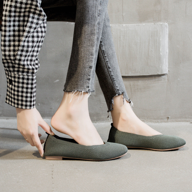Wholesale Breathable Fashion Low Heel Loafers Women Elegant Flat Dress Shoes For Ladies